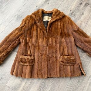 Swears and Wells 100% Mink Fur Jacket